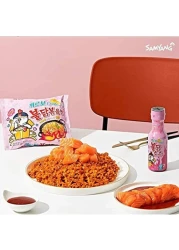 ساميانغ بولداك صلصة جبنة كاربونارا بنكهة الدجاج الحار 200 غرام