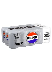 بيبسي دايت كولا علي مشروب بسعة 155 ملل ، حزمة من 15
