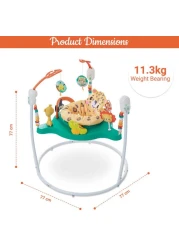كرسي TEKNUM للأنشطة مع الموسيقى والألعاب للأطفال - أبيض