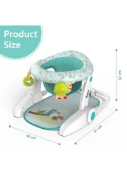 TEKNUM Baby Portable Dining Feeding Chair and Recliner Activity Chair - Green