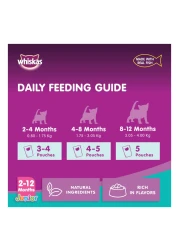 ويسكاس جونيور طعام قطط صغيرة رطب من التونة 80 غرام حزمة من 4