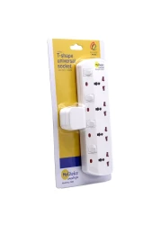 ماي تشويس محول المقبس الحائطي العالمي رباعي الإتجاهات على شكل حرف T