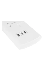 Philips Power Multiplier Extension Socket With 3 USB Ports White 3W
