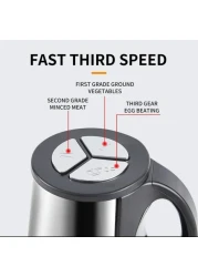 Fitto Electric Meat Grinder 3.8L – High-Power Food Processor for Grinding Meat, Sausages, Vegetables, and More – Stainless Steel Blades, Easy to Use, Ideal for Home Kitchens