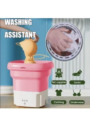 Fitto Portable Washing Machine, 5L Capacity, Compact &amp; Lightweight, Ideal for Small Loads, Travel, Apartments, Dorms, &amp; RV Use &ndash; Energy-Efficient and Convenient for On-the-Go Cleaning