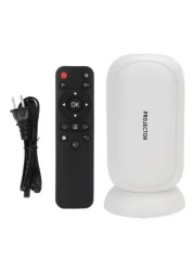 Smart 6K Projector with and Bluetooth, Motorized Focus &amp; 4D Trapezium Correction, Portable Outdoor Mini Projector Home Theater Projector, for Phone TV Stick HDMI USB Laptop PS