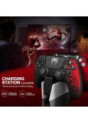 غطاء سيليكون مضاد للانزلاق لوحدة تحكم PS5 - غطاء حماية ناعم وملصقات لوحة اللمس تعزيز القبضة والراحة ملحقات وحدة التحكم لبلاي ستيشن 5