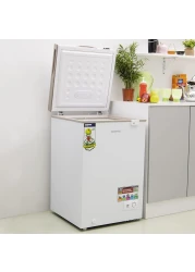 Geepas GCF1206WAH Chest Freezer, 120L