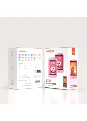 Porodo Kids 4G Smart Phone with SOS Calling, 700mAh Battery, 24H Normal Usage, 48H Standby, 2.8" Display, Child-Friendly Design, Durable Build, Lightweight &amp; Easy to Use - Pink
