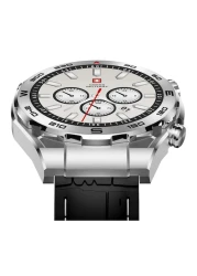 سويس ميليتاري دوم 3 ساعة ذكية بنظام تحديد المواقع العالمي (GPS) باللون الأسود وسماعات فيكتور 4 اللاسلكية داخل الأذن بتقنية البلوتوث باللون الأسود مع أحزمة بديلة