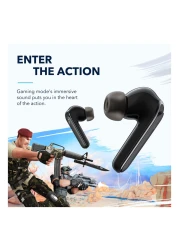 أنكر ساوندكور لايف P3 سماعات أذن بلوتوث لاسلكية بخاصية إلغاء الضوضاء مع علبة شحن - أسود