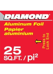 Diamond Aluminium Foil Silver 25sqft