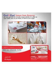 Cool &amp; Cool Wipe It Off Instant Stain Remover Wipes 12 Wipes