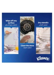 كلينكس مناديل مطبخ متعددة الأغراض، طبقتان، 90 ورقة، 8 لفات