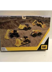 كات ليتل ماشين مجموعة مركبات البناء حزمة من 8 - أصفر