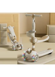 3-Wheel Kick Scooter for Kids &ndash; Adjustable Height (3-16 Years) Safe &amp; Sturdy Scooter for Boys &amp; Girls