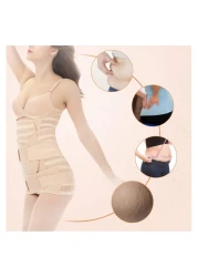 حزام ما بعد الولادة 3 في 1 - حزام مشد ما بعد الولادة يسمح بمرور الهواء للتعافي بعد الولادة بعد الحمل والأمومة وبشرة عميقة