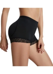 Women&rsquo;s Back Lifter Hip Enhancer Shaper - Boyshort Control Panties with Padded Push-Up Effect, Comfortable High Waist Tummy Control Slimming Underwear