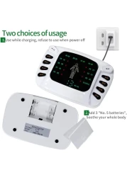 Multi-Function Digital Therapy Massager Machine - Electrotherapy Pain Relief, EMS TENS Therapy, Portable Electric Muscle Stimulator, Adjustable Intensity