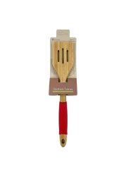 Home Pro Bamboo Slotted Turner Brown And Blue