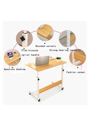 ارتفاع طبي قابل للتعديل فوق السرير الجدول صينية طعام مكتب المنقولة المتداول أريكة المحمولة مستشفى الجانب والاستخدام المنزلي