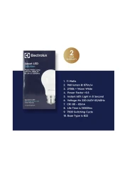 الكترولوكس لمبة B22 ليد بقدرة 11 واط أبيض دافئ