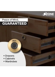 Ozone OZFL-55-F نظام قفل تلقائي للوصول إلى بصمات الأصابع قفل أثاث رقمي ذكي (برونزي عتيق)