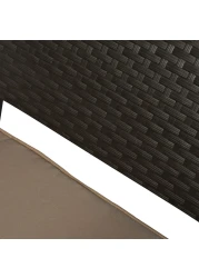 Jeffcoco Furniture Garden Lounge Set,Outdoor Chair with Cushions,Patio Outdoor Balcony Seat,Coffee Shop Set