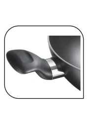 تيفال جي6 سوبر كوك قدر طهي مع غطاء -أسود 30 سم.