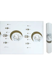 رول سفرة 5 كجم للاستعمال مرة واحدة، رول سفرة جميل للطاولة - قمر بني