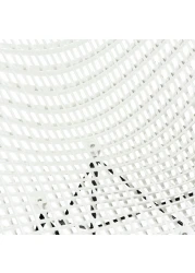 Jeffcoco Furniture industrial stylel Chair Modern Design Dining Chair For Home,Restaurant,Office Desk Reading,Coffee Shop,Indoor Outdoor Chair (White)