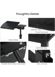 Laptop Table Small Folding Lap Desk Bed Tray Portable Foldable Table for Working Reading Studying