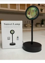 Sunset Lamp Projector Led Lights for Bedroom Night Light RGB Lights Sun/Sunlight/Sunrise Lamp 10w 360&deg; Rotation Rainbow Projection Room
