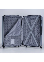 STARGOLD Hardside spinner ABS trolley luggage set of 4 pieces with number lock-Silver