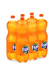 فانتا مشروب غازي بنكهة البرتقال في قارورة بلاستيكية 2.25 لتر حزمة من 6