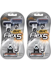 Bic Flex 5 Comfort Disposable Shaving Razor Multicolour 2 Razors