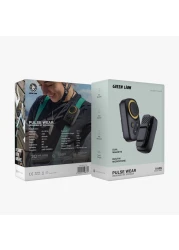 سماعة بورتابل جرين لايون بولس القابلة للارتداء، بلوتوث، بطارية 600 مللي أمبير، طاقة 3 واط، مساعد صوتي، مغناطيس مزدوج، مقاومة للماء IPX5، مكبر صوت 32 مم، 8 ساعات تشغيل، شحن من نوع C - أسود
