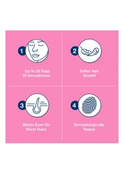 فيت إيزي جل شرائط شمعية لإزالة شعر الوجه للبشرة الحساسة 20 قطعة - أبيض