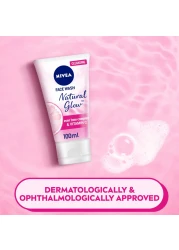 نيڤيا غسول الوجه ناتشورال غلو، مركّب توحيد اللون وفيتامين سي، 100 مل