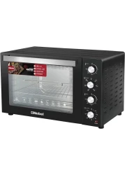 Nobel 7 In 1, 120 Liters Electric Oven With 4 Control Knobs, And Double Glass, 70-250&deg; AdjustableTemperature Control, 120 Min Timer With Bell Ring, 2 M Shape Heating Elements, 2800W NEO135PRO Black