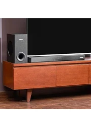 Geepas Wireless Sound Bar, GMS11173, USB/Aux/Bluetooth/HDMI, Sound Bar System With Wireless Subwoofer, Connect To TV, Mobile, Laptop &amp; More