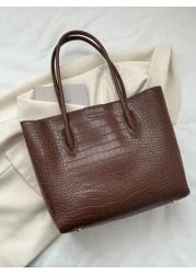 Vintage Tote Bag Women s 2025 New Fashion Commuter Bag Versatile Large Capacity Shoulder Bag