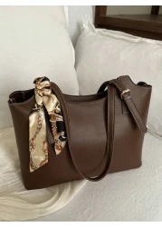 European And American Style Retro Soft Leather Tote Bag For Women Large Capacity 2025 Spring Personality Simple Commuting Shoulder Bag