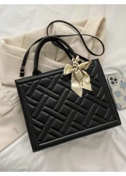 حقيبة يد نسائية عصرية متعددة الاستخدامات مع وشاح، حقيبة تسوق جديدة لصيف 2024 للتنقل،حقيبة كتف وحمل عبر الجسم أن