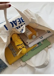 Contrast Color Lightweight Suitable For Going To School Campus Library Shopping Travel Outdoor Picnic Large Capacity Tote Bag Shoulder Bag Tote Bag Large Best Fall Inspo Ideas