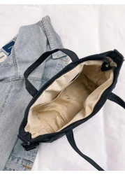 New Fashion Nylon Plain Color Women Shoulder Bag Large Capacity Multi Pocket Suitable For Travel Commute Camping School Versatile And Adjustable One Shoulder Cross Body