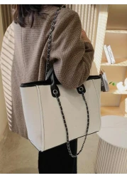 Minimalist Large Capacity Tote Bag Tote Bag Large Best Fall Inspo Ideas