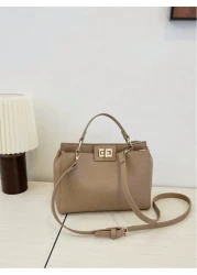 Fashionable And Simple Solid Color Small Square Bag For Women Shoulder Crossbody Handbag