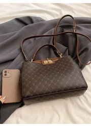 Fashion 2024 Sells European And American Retro Ladies Custom Printed Scratch Resistant Materials Holiday Gifts Middle Aged Mother Bags Large Capacity To Meet Daily Travel And Shopping Occasions And Ca