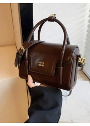 New High Quality Minimalist Solid Color Maerder Handbag Beautiful Design Crossbody Bag For Daily Wear Minimalist Solid Color Classic Dignified Office Outing Dating Ladies Shoulder Bag Holiday Gift